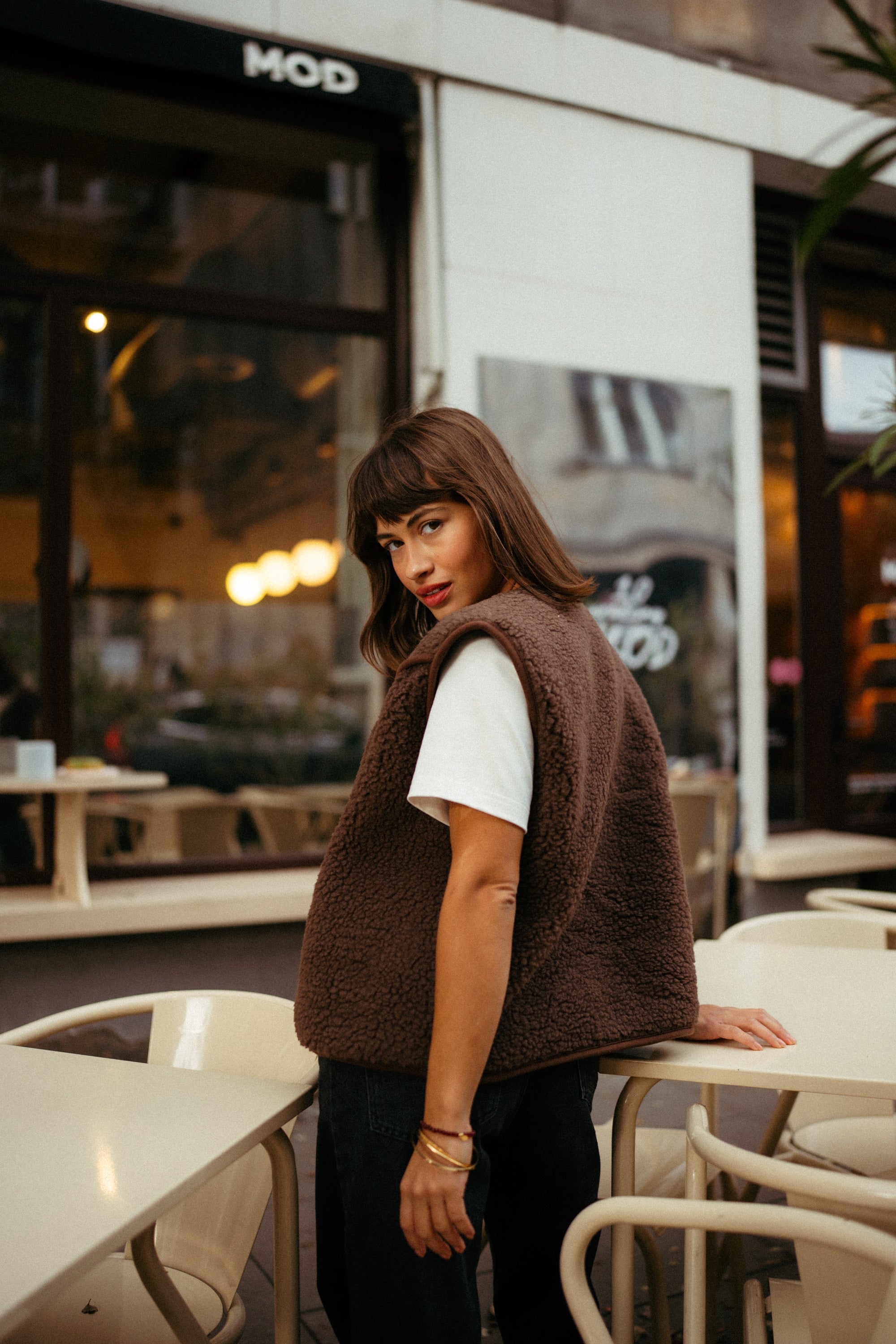 Kamizelka MERINO ZULI & ALWERO CHOCO