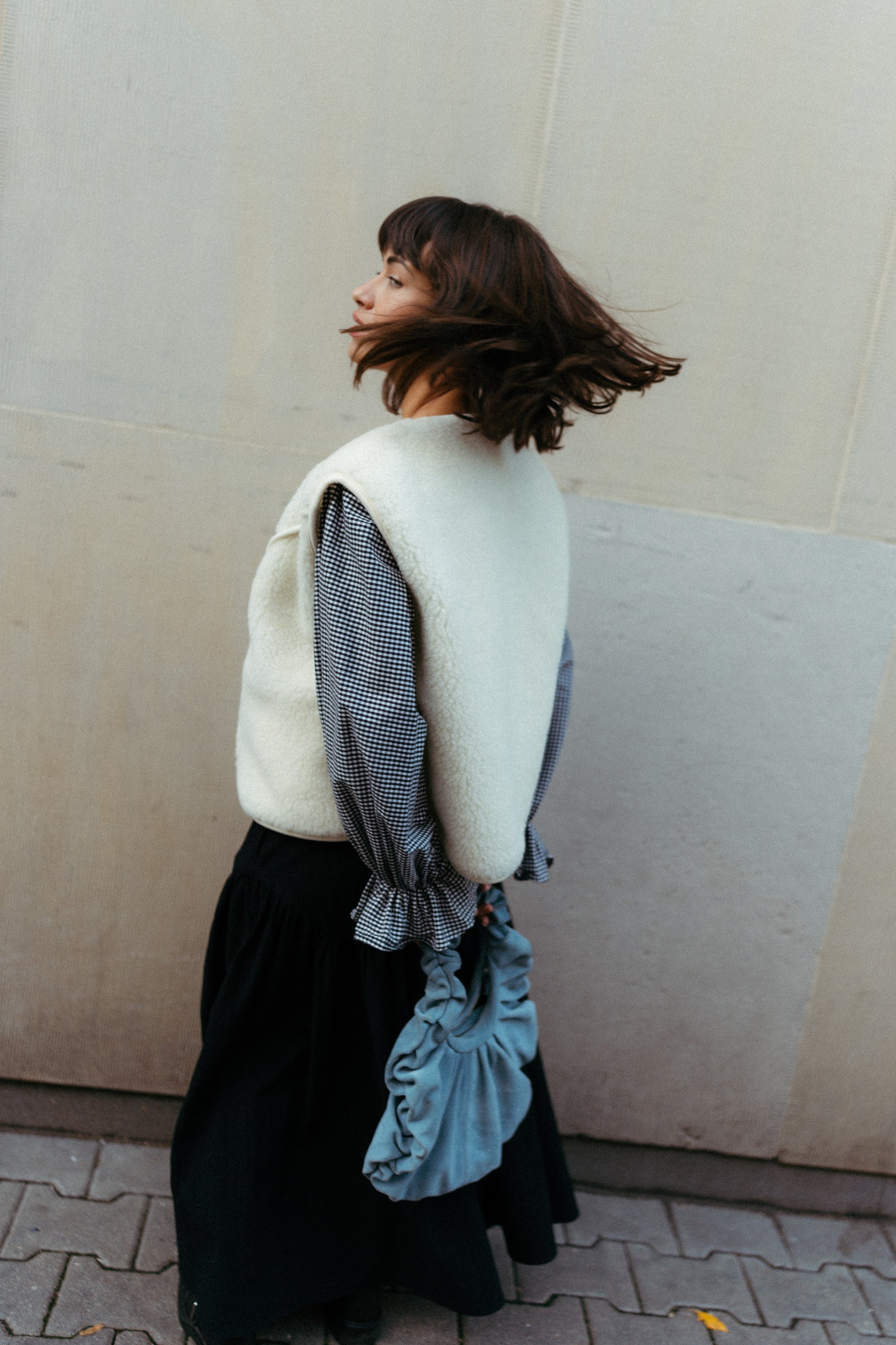 Kamizelka MERINO ZULI & ALWERO CREMA