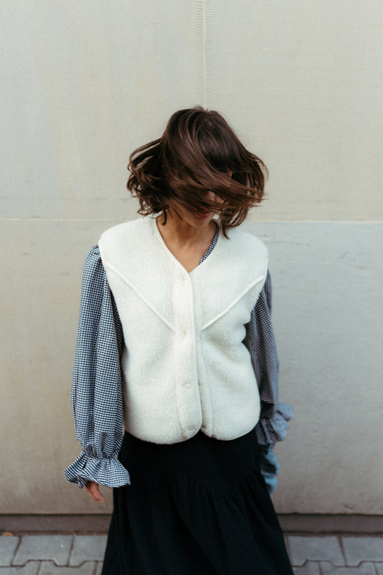 Kamizelka MERINO ZULI & ALWERO CREMA