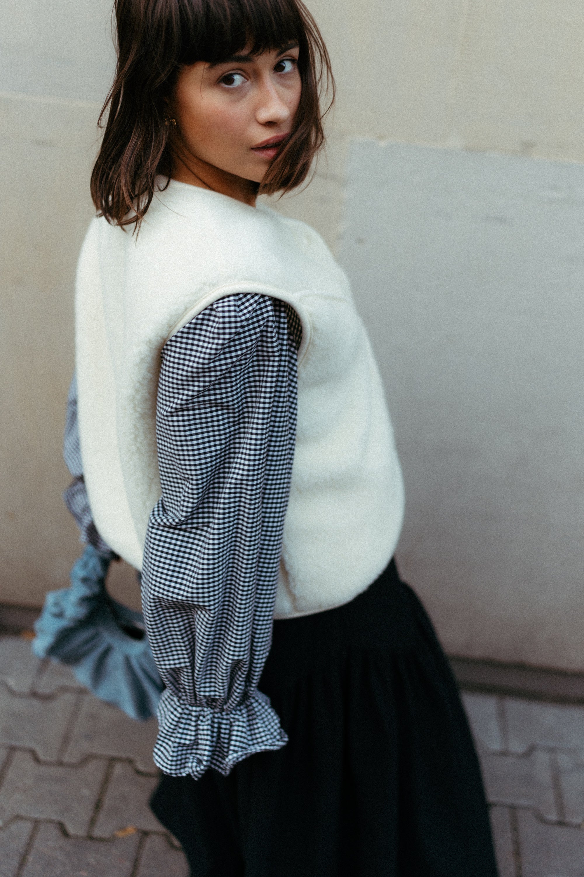 Kamizelka MERINO ZULI & ALWERO CREMA