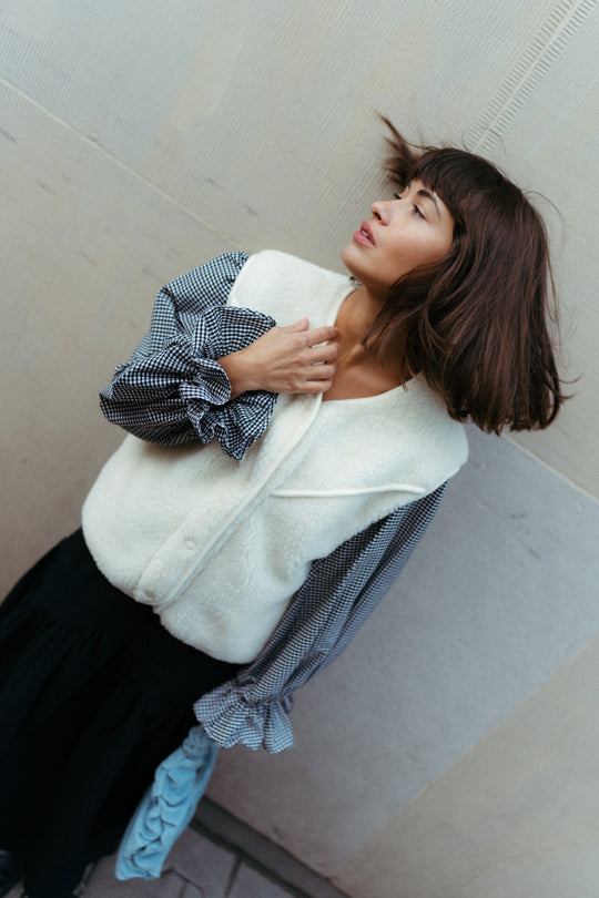 Kamizelka MERINO ZULI & ALWERO CREMA