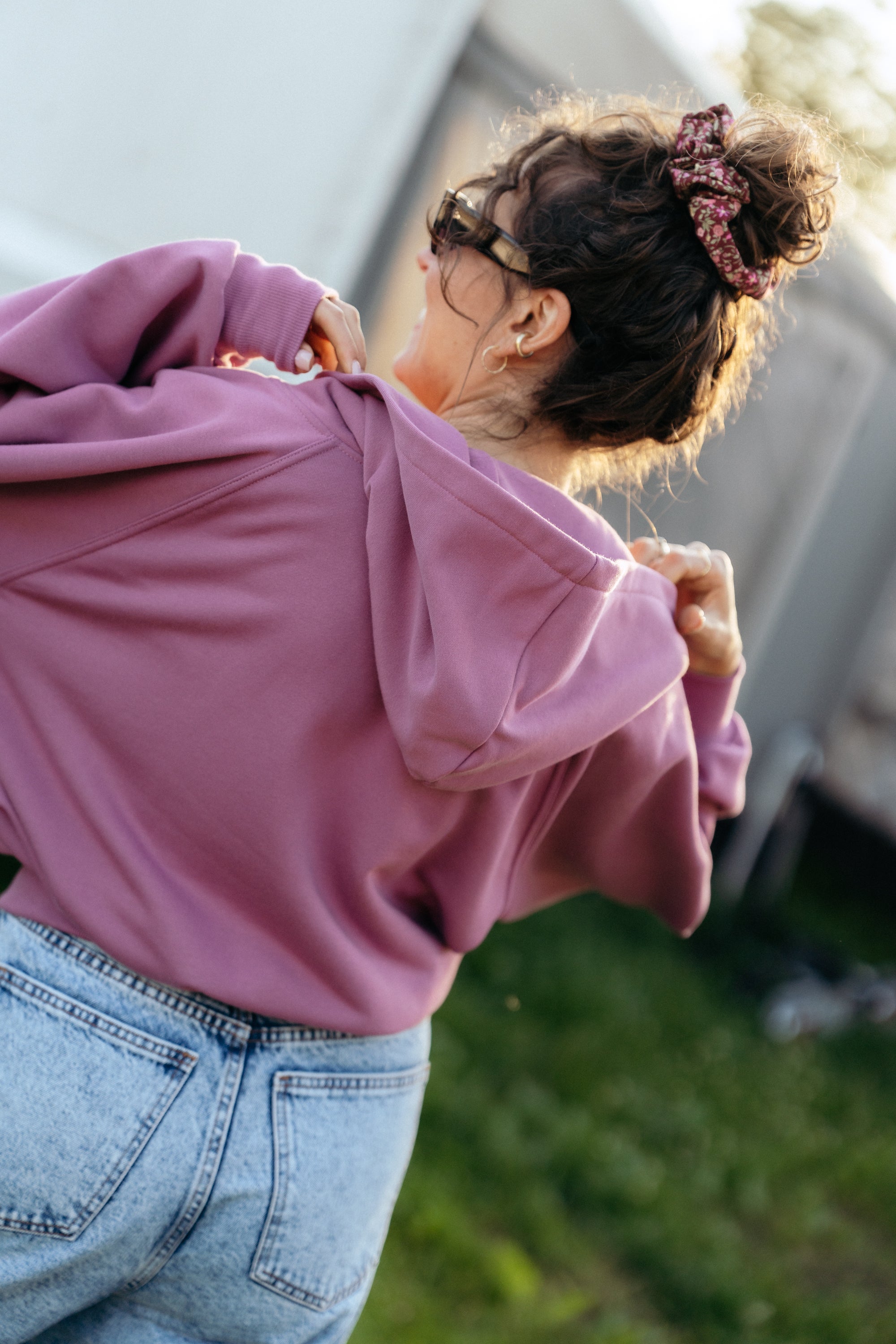 Bluza z kapturem CAPUCHA MORADO
