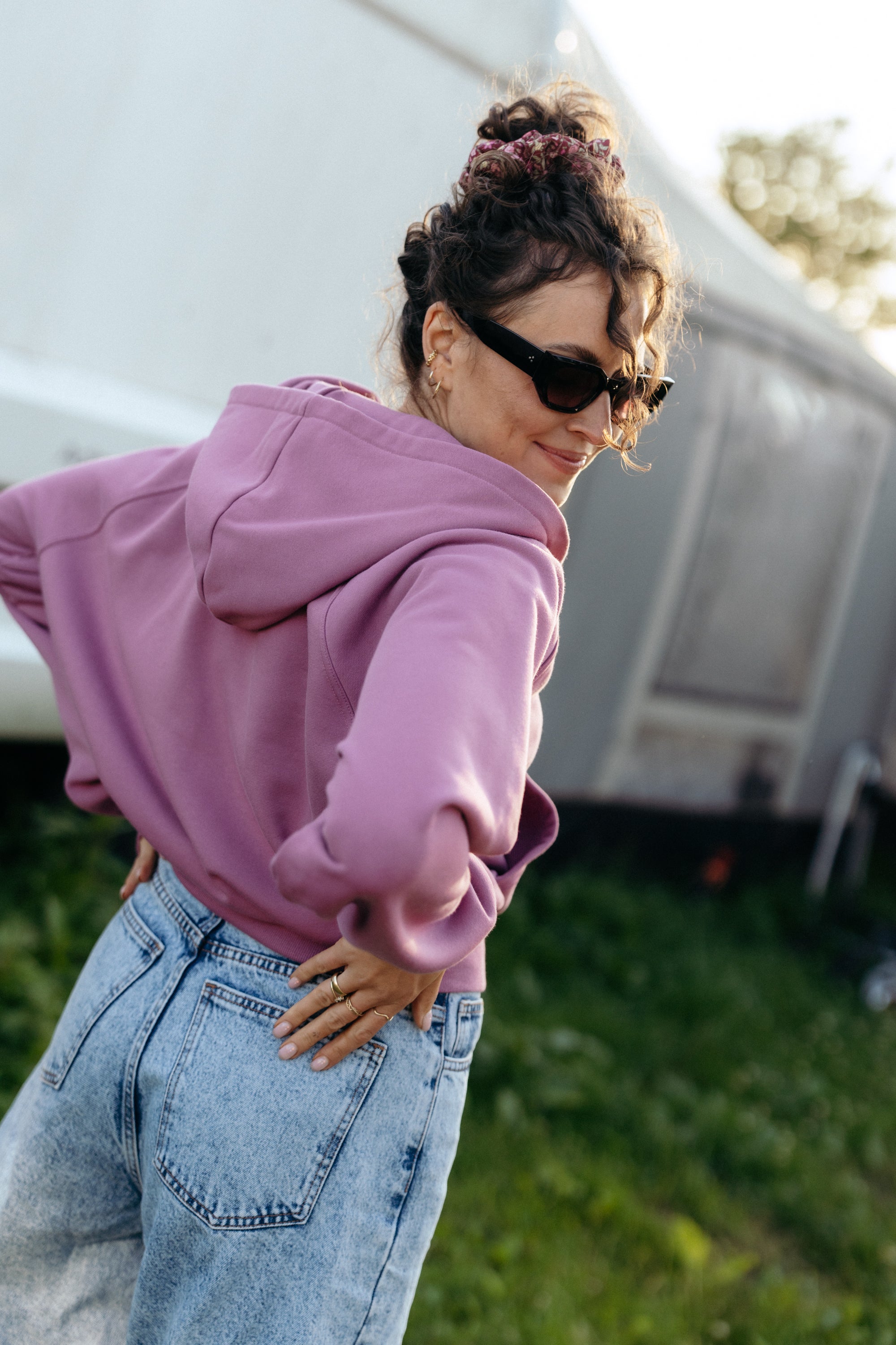 Bluza z kapturem CAPUCHA MORADO