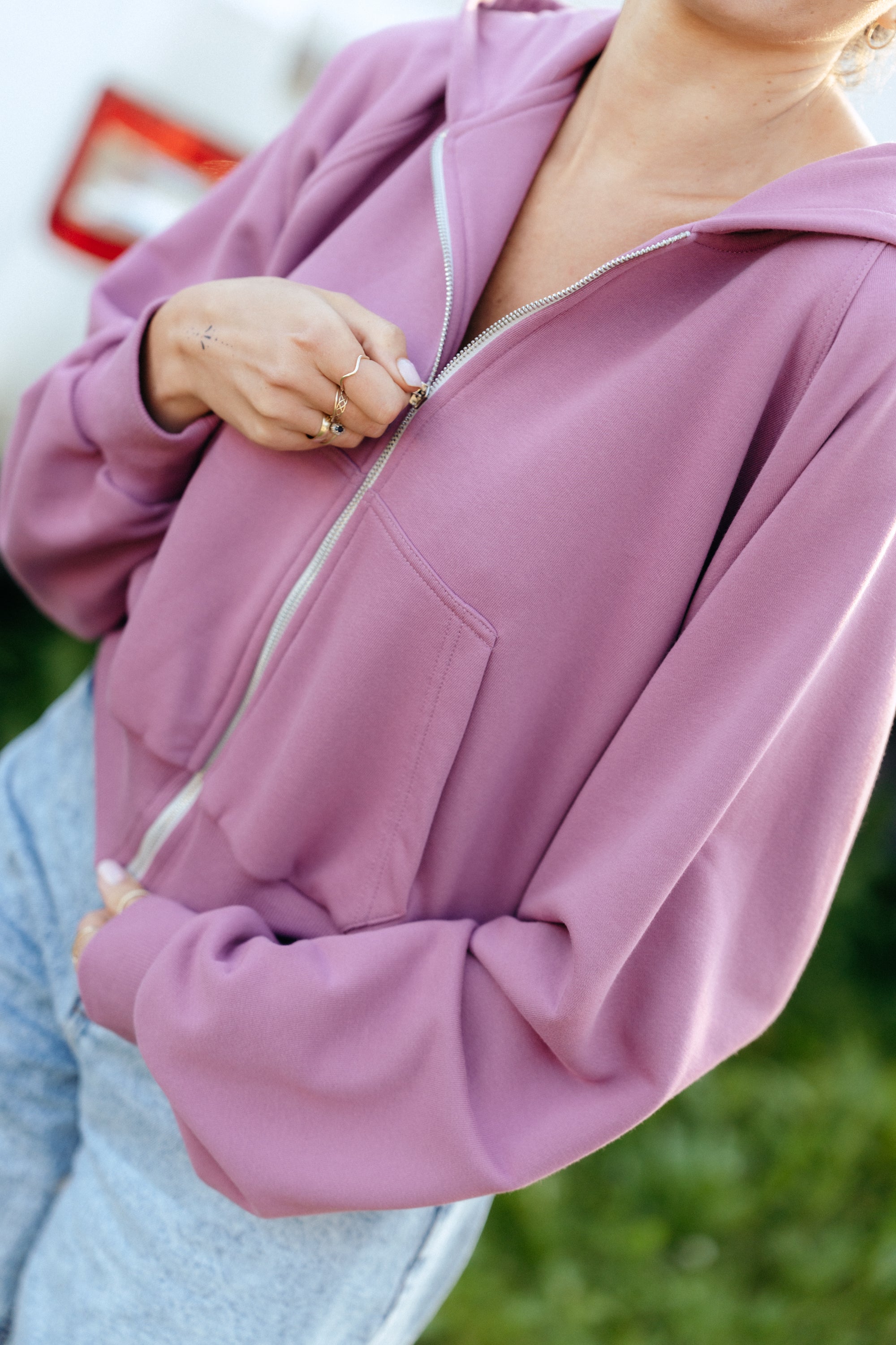 Bluza z kapturem CAPUCHA MORADO