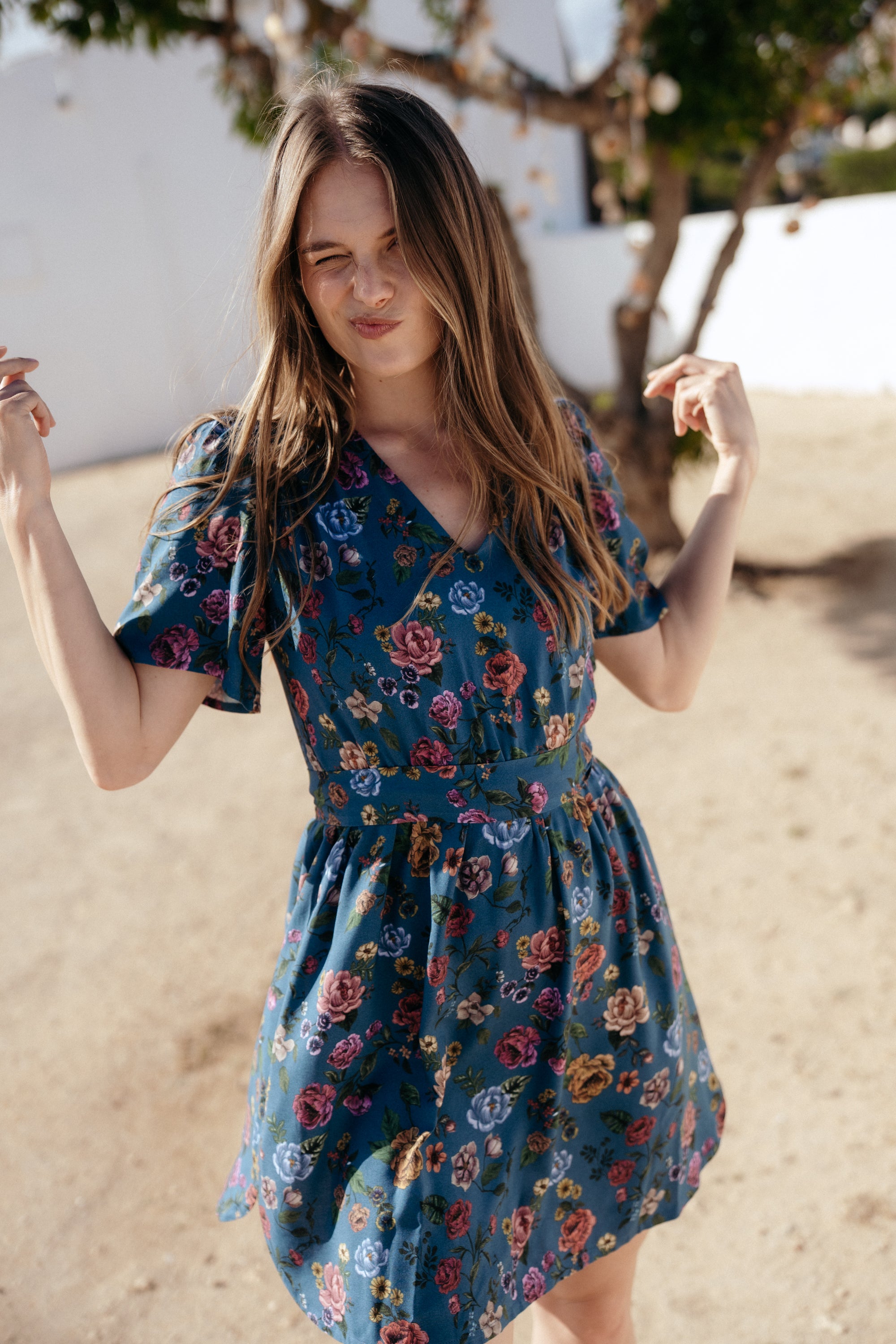 Sukienka DENIA MINI ROSAS