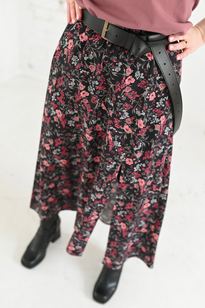 Damski pasek skórzany w kolorze czarnym - TORO NEGRO