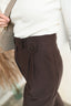 Brązowe długie spodnie z szeroką nogawką LEON LARGO CHOCO AMARGO