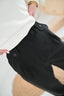 Czarne klasyczne spodnie z szeroką nogawką LEON NEGRO