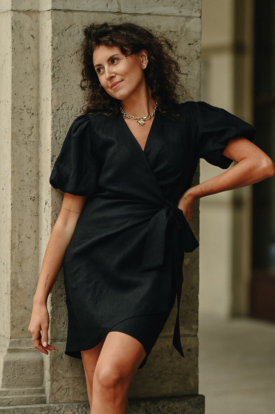 Sukienka GAIA LINO NEGRO