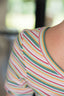 Dwustronna bluzka w paski w stylu lat 90 - FRAGA RAYAS
