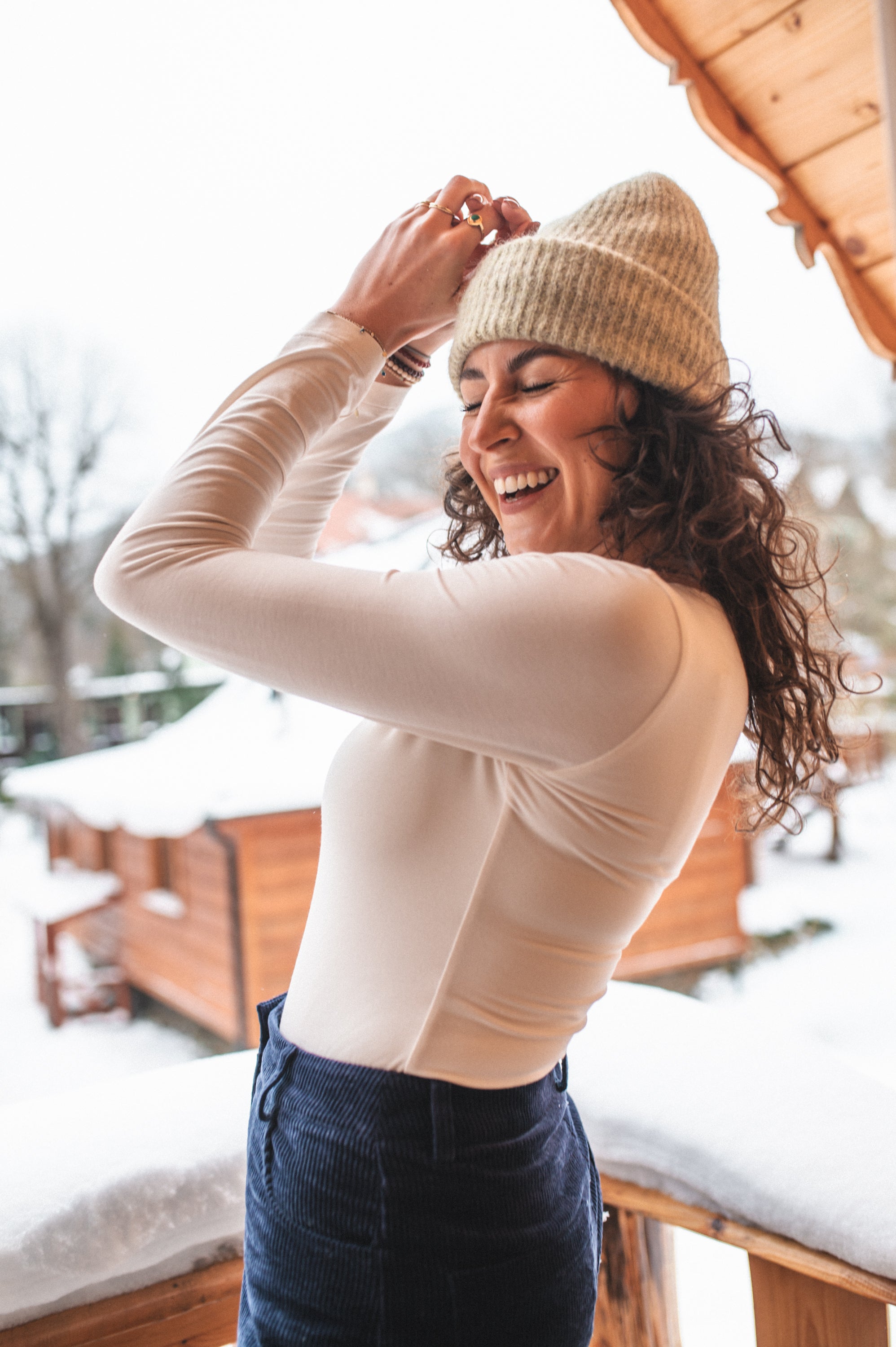 Bambusowy longsleeve PIEL CREMA