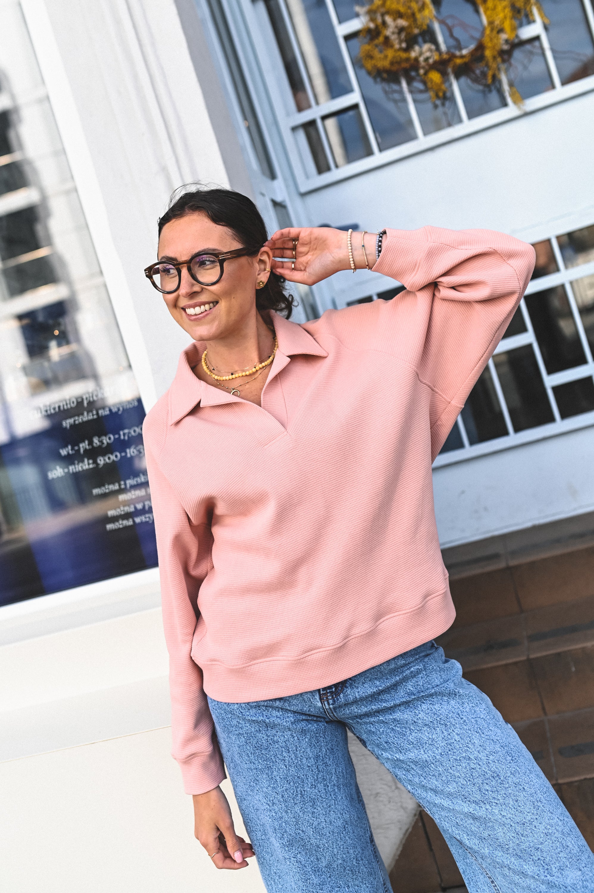 Bluza polo AMARA CHICLE