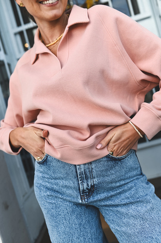 Bluza polo AMARA CHICLE