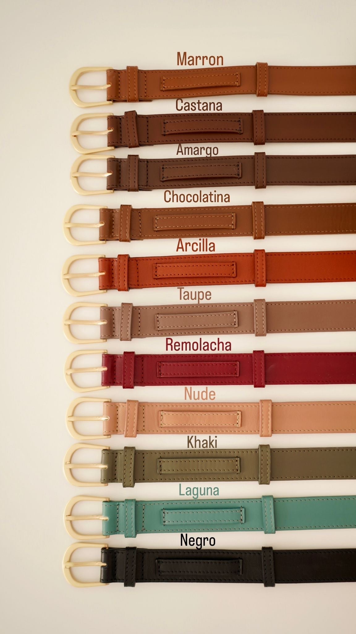 Pasek skórzany Vale  - CASTANA