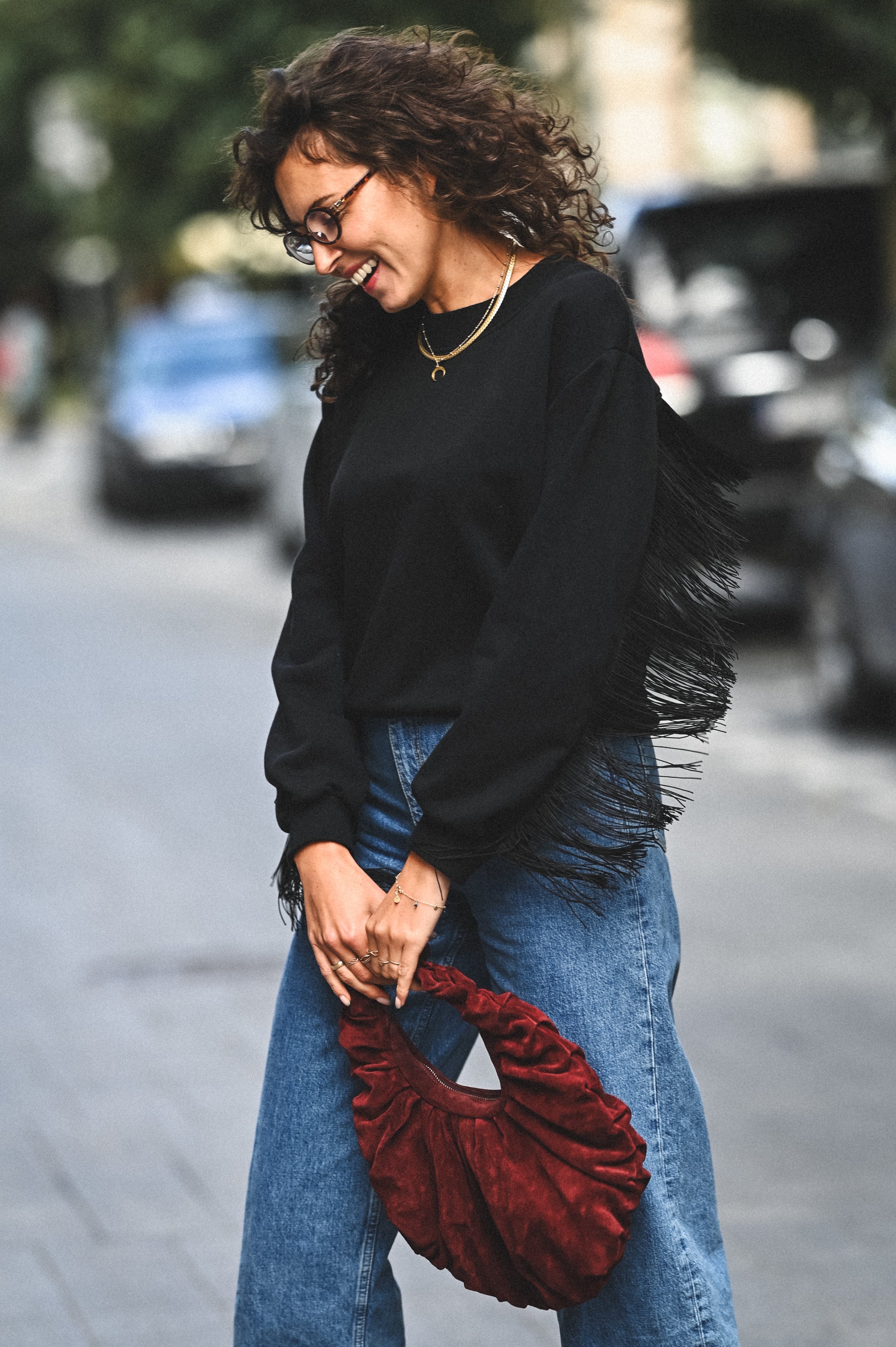 Bluza z frędzlami ANDALUCIA NEGRA