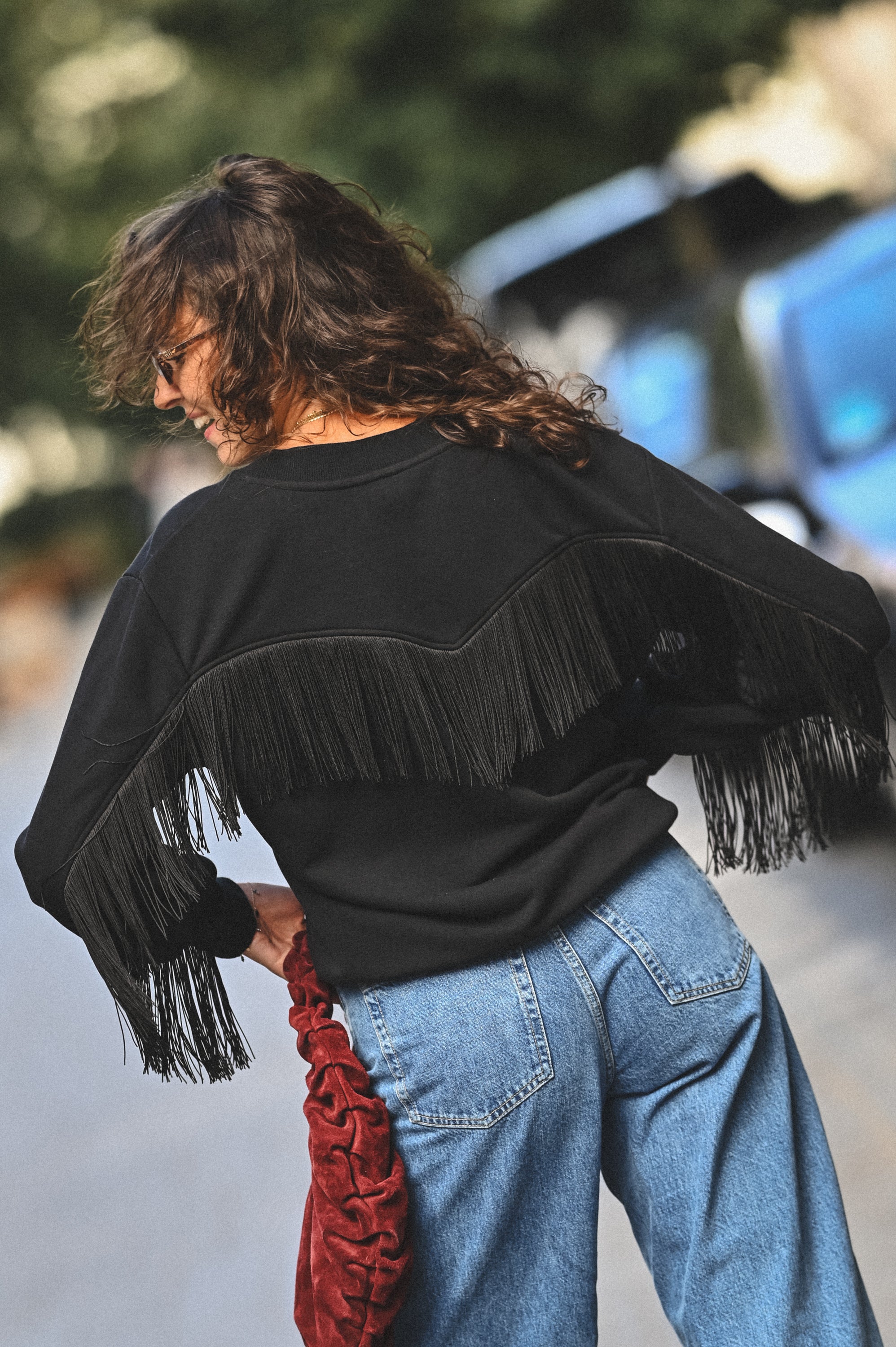 Bluza z frędzlami ANDALUCIA NEGRA