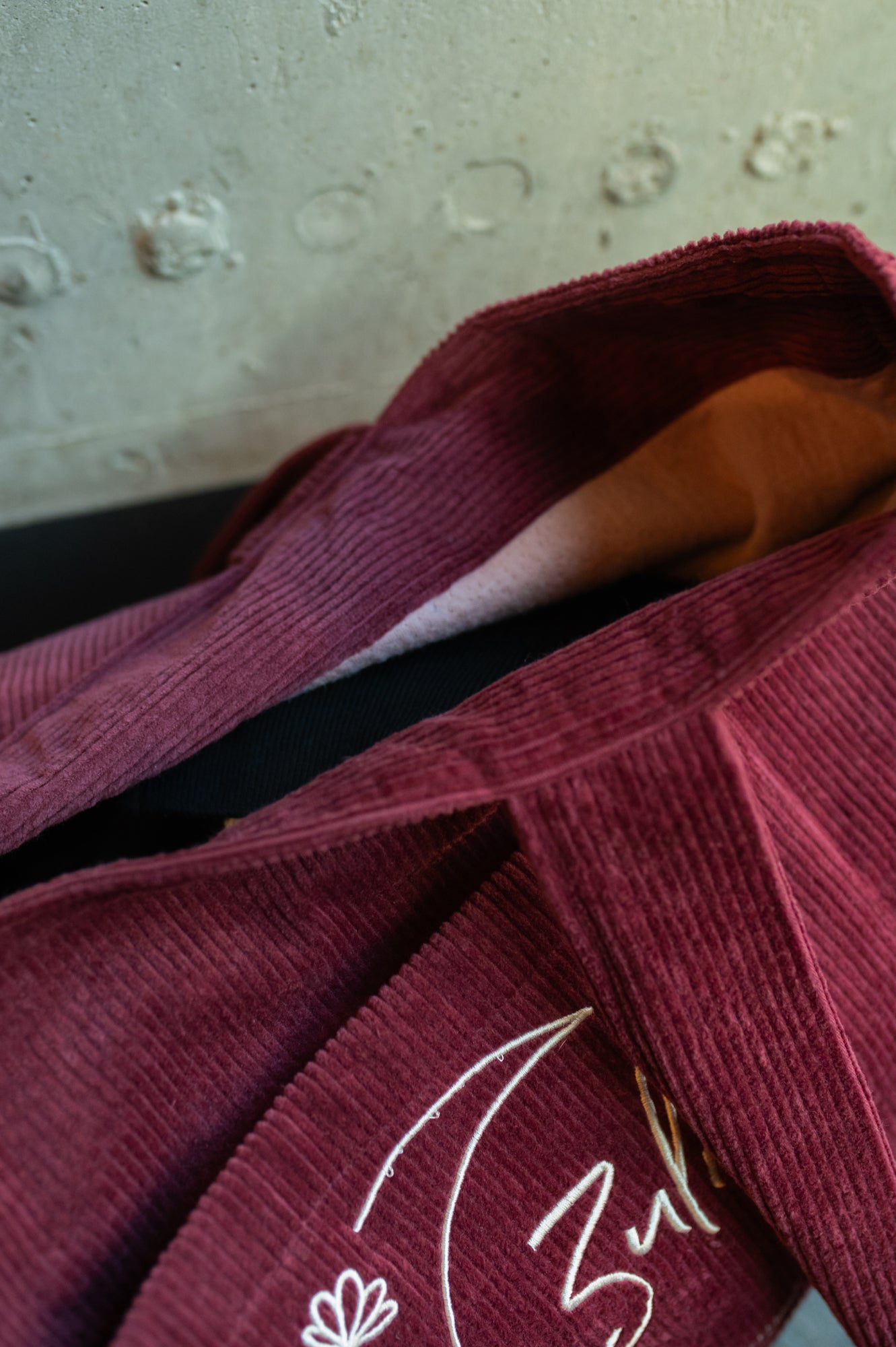 Torba sztruksowa ROMA BORDO