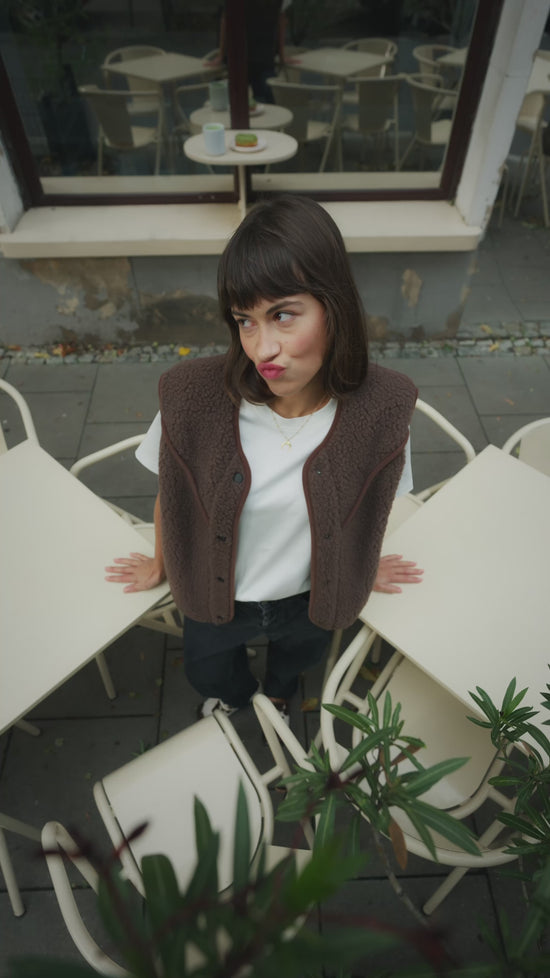 Kamizelka MERINO ZULI & ALWERO CHOCO