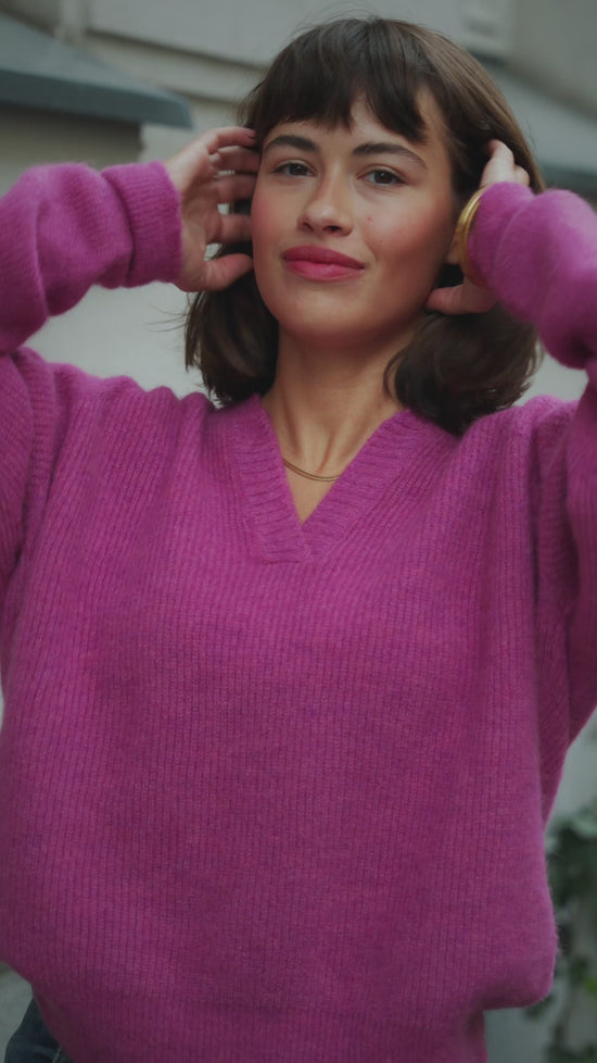 Sweter ANDINA MAGENTA