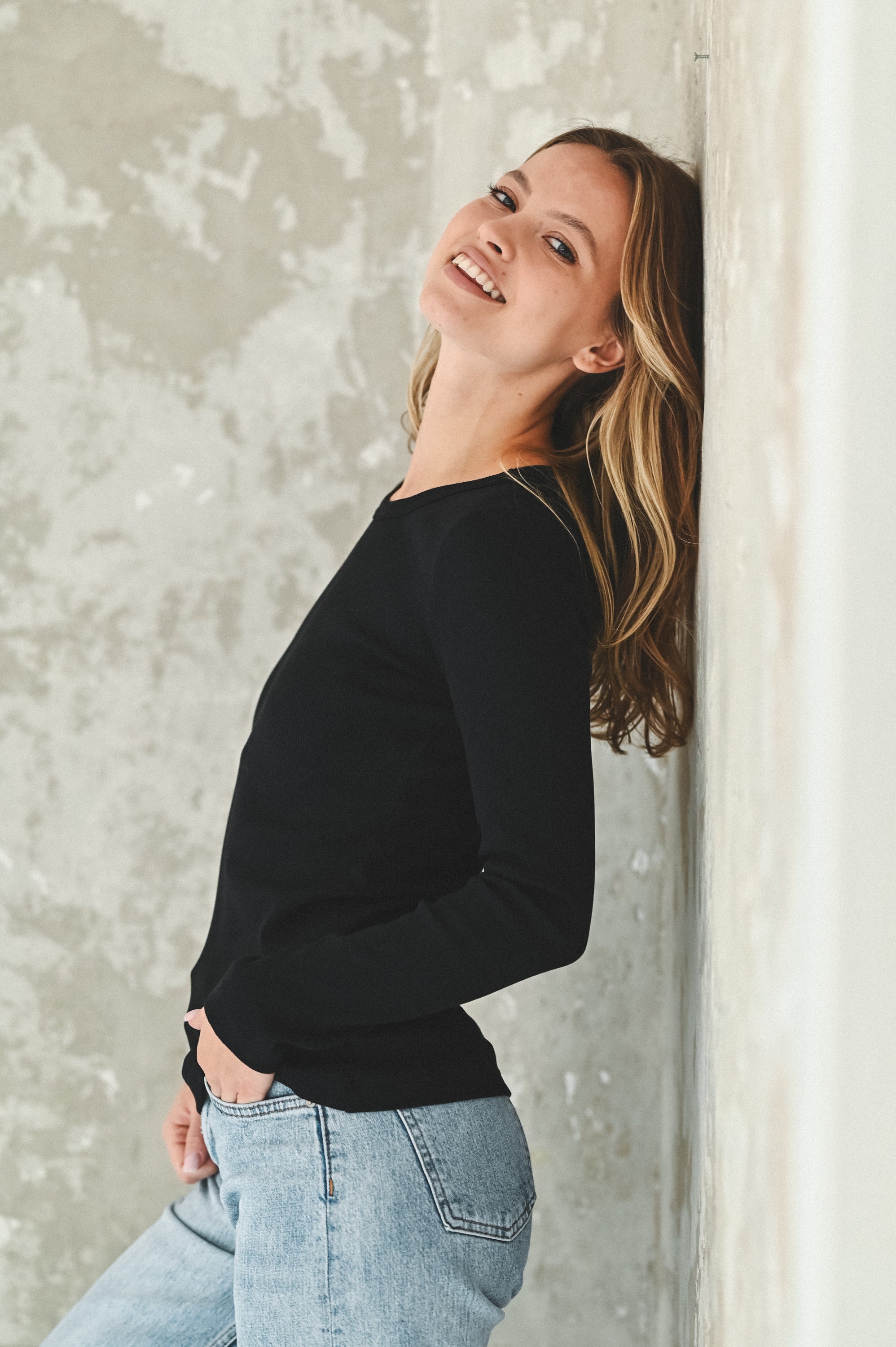 Longsleeve LLANES NEGRA