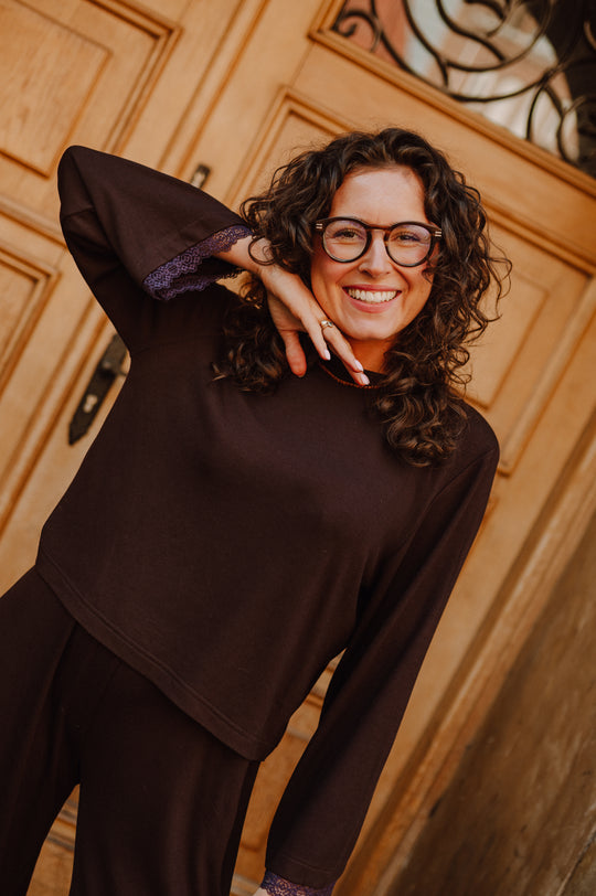 Sweterek PILAR MARRÓN
