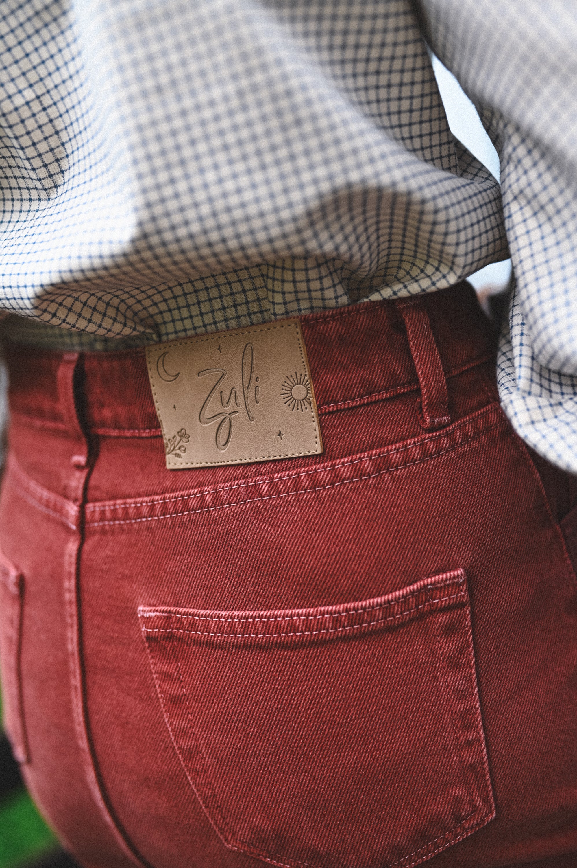 Spódnica JEANS MARSALA