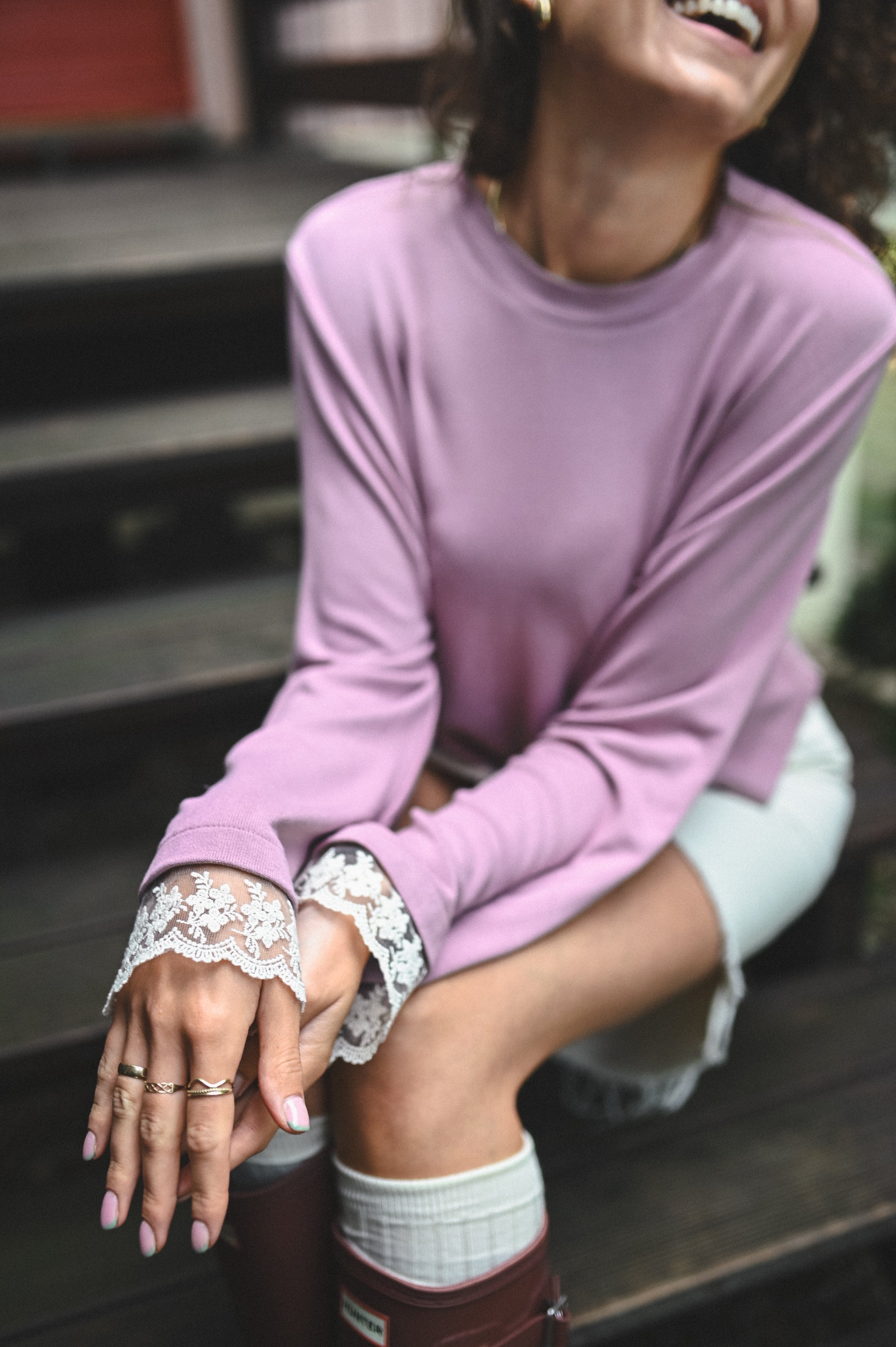 Sweterek PILAR PUNTILLA