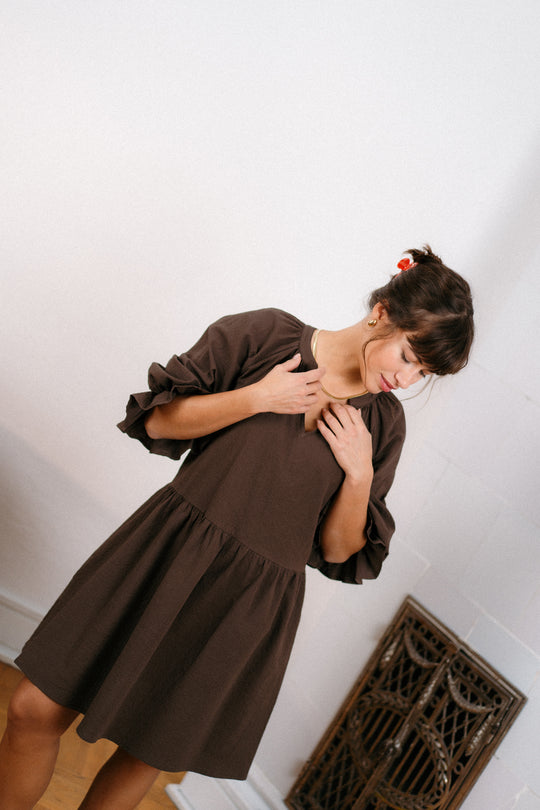 Sukienka LIA MARRÓN