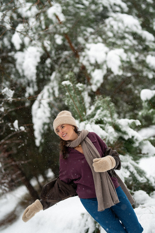 Bluza polo AMARA BERENJENA