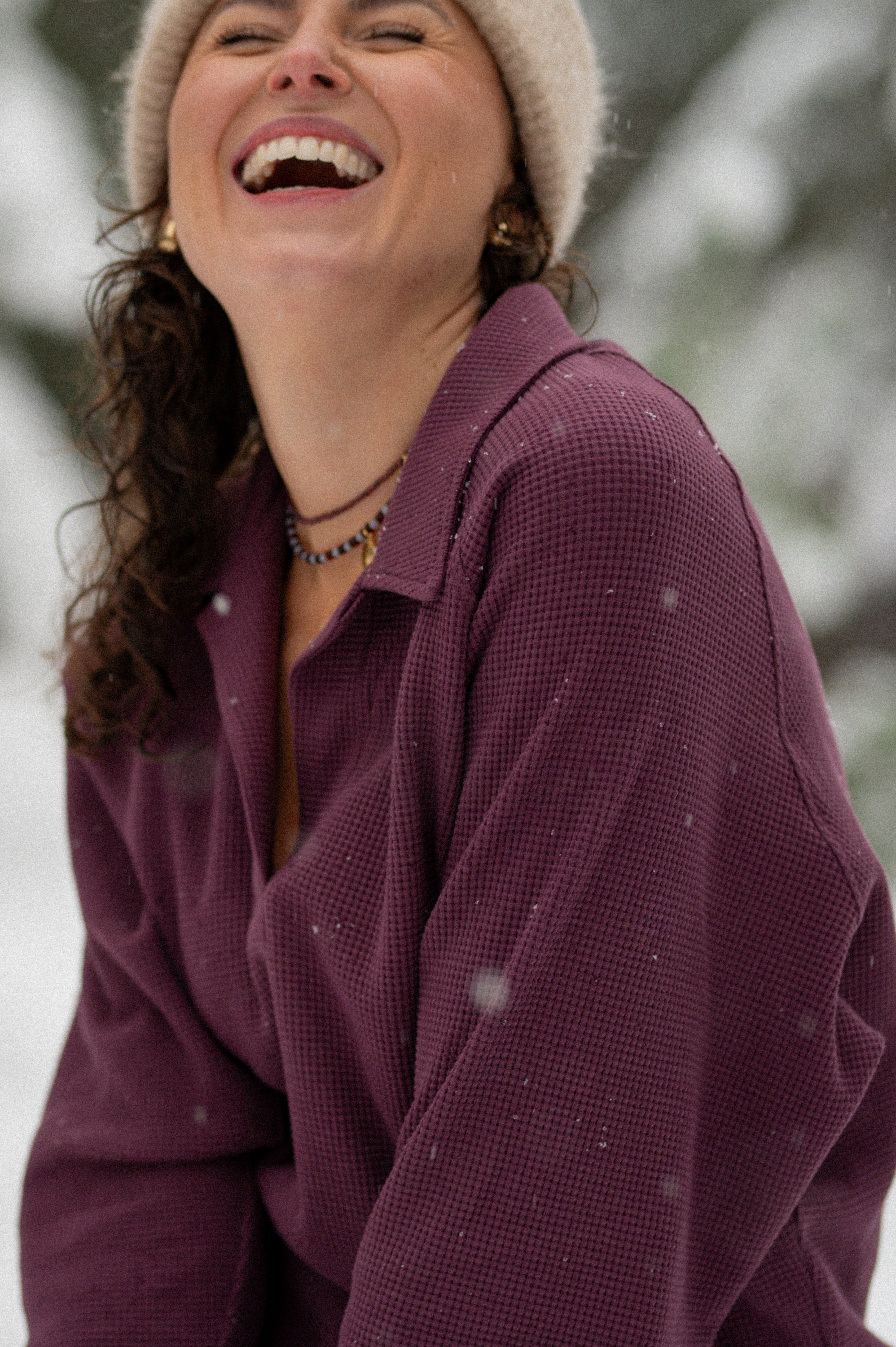 Bluza polo AMARA BERENJENA