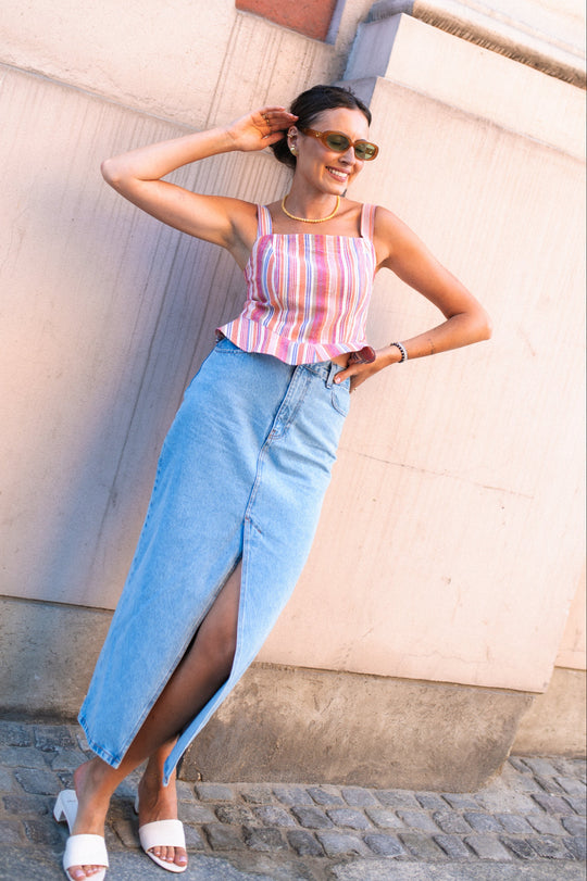 Spódnica JEANS VINTAGE CIELO