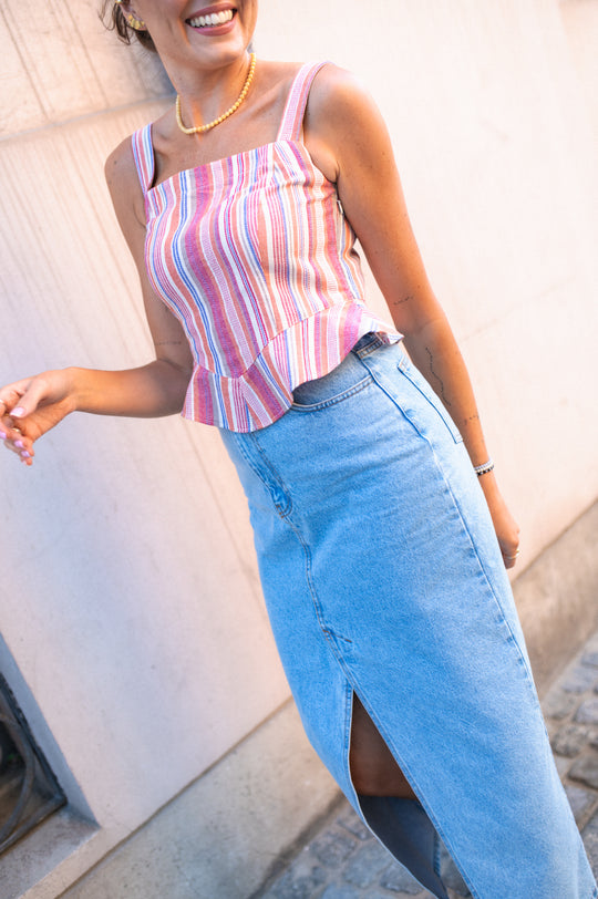 Spódnica JEANS VINTAGE CIELO