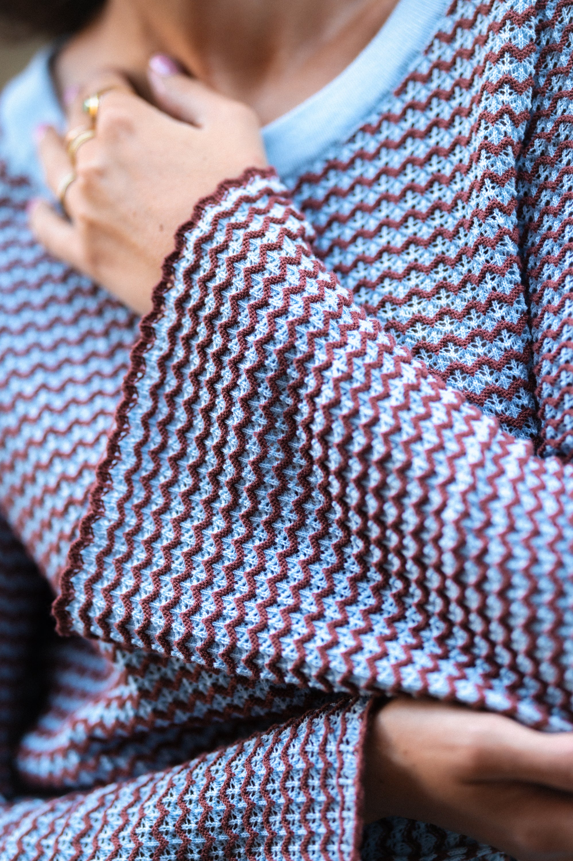 Sweter ażurowy LAGOS MAR
